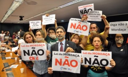 PROIFES participa de mobilizações no Congresso contra LDO que inviabiliza serviços públicos e Lei da Mordaça