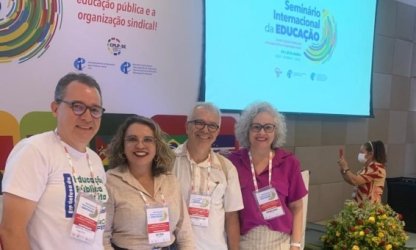 ADURN-Sindicato debate financiamento da Educação e valorização dos(as) profissionais em seminário internacional na cidade de Fortaleza/CE