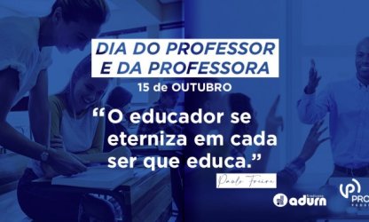 No 15 de outubro, o ADURN-Sindicato reforça a importância dos professores e professoras e reafirma a sua luta pela valorização destes profissionais