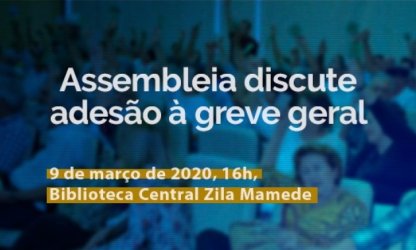 Professores da UFRN discutem indicativo de greve em Assembleia no próximo dia 9