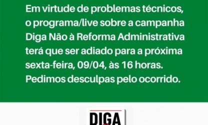 Problemas técnicos adiam debate sobre a importância do serviço público no Brasil