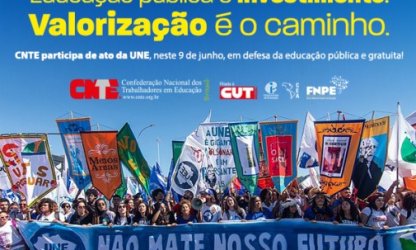 Em defesa da universidade pública, estudantes e trabalhadores da educação protestam nesta quinta (9)