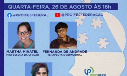 PROIFES debate Saúde Mental infanto-juvenil durante a pandemia em live nesta quarta-feira (26) às 16h