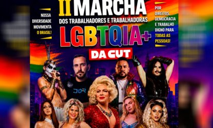 2ª Marcha LGBTQIA+ da Classe Trabalhadora da CUT: confira as atrações confirmadas