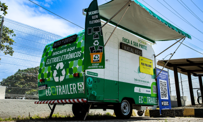 Ecotrailer recebe lixo eletrônico até 17 de setembro na UFRN