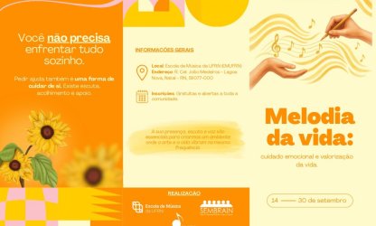 EMUFRN realiza evento de valorização da vida no Setembro Amarelo