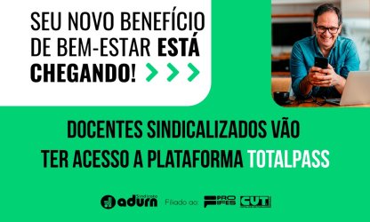 ADURN-Sindicato firma parceria com plataforma de bem-estar TotalPass; saiba como utilizar benefício