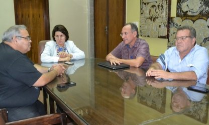 Audiência com a reitora