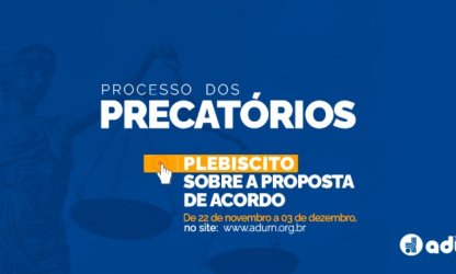 ADURN-Sindicato realiza plebiscito eletrônico sobre acordo dos Precatórios de 22 de novembro a 03 de dezembro