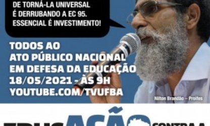 Ato público nacional em defesa da Educação