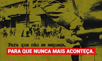 Neste 31 de março seguimos firmes na luta pela Democracia. Ditadura nunca mais!