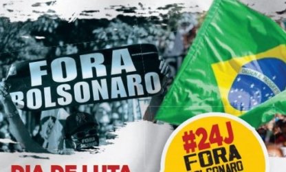 24J: centrais sindicais reforçam o quarto ‘Fora Bolsonaro’