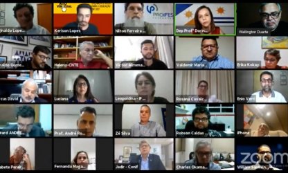 Fortalecimento de uma frente ampla em defesa da educação marca ato virtual realizado nesta quinta (17)