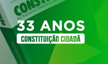 No dia que marca os 33 anos da Constituição Cidadã, celebremos a data com luta