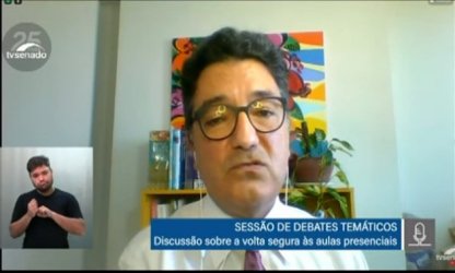 Presidente do ADURN-Sindicato participa de sessão do Senado: “o retorno seguro às aulas pressupõe decisões baseadas em conhecimento científico”