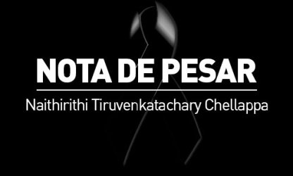 ADURN-Sindicato lamenta a morte do professor Naithirithi Tiruvenkatachary Chellappa