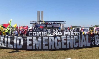 Centrais sindicais exigem Auxílio de R$ 600 e vacina