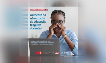 Aumento da uberização da educação fragiliza professores e professoras