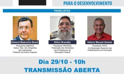 PROIFES participa de Live Educação de Qualidade para o desenvolvimento nesta quinta-feira, 29, às 10h
