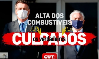 Não é a guerra; culpa pelos altos preços dos combustíveis é de Bolsonaro e Temer