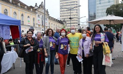 Ato político-cultural marca abertura do Fórum Social das Resistências em Porto Alegre/RS
