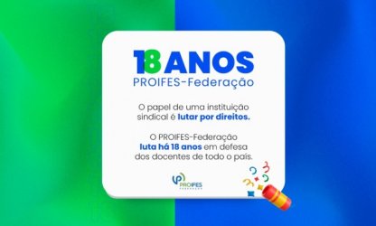 PROIFES-Federação: 18 anos em defesa da dignidade profissional docente