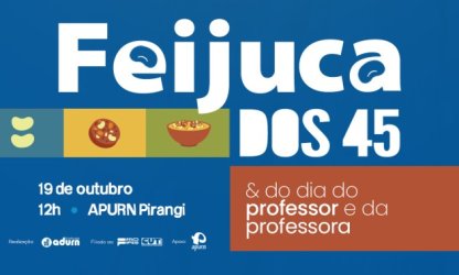 ADURN-Sindicato celebra 45 anos e dia do professor e da professora com feijoada; saiba como participar