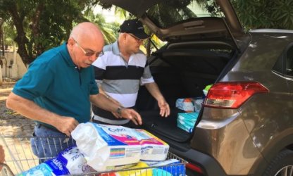 ADURN-Sindicato faz entrega de doações ao Lar do Ancião Evangélico e  Igreja São Camilo de Lélis