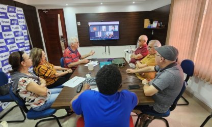 Presidente e diretora do ADURN-Sindicato discutem ações voltadas para aposentados/as com comissão