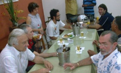 Almoço com professores da Educação Física